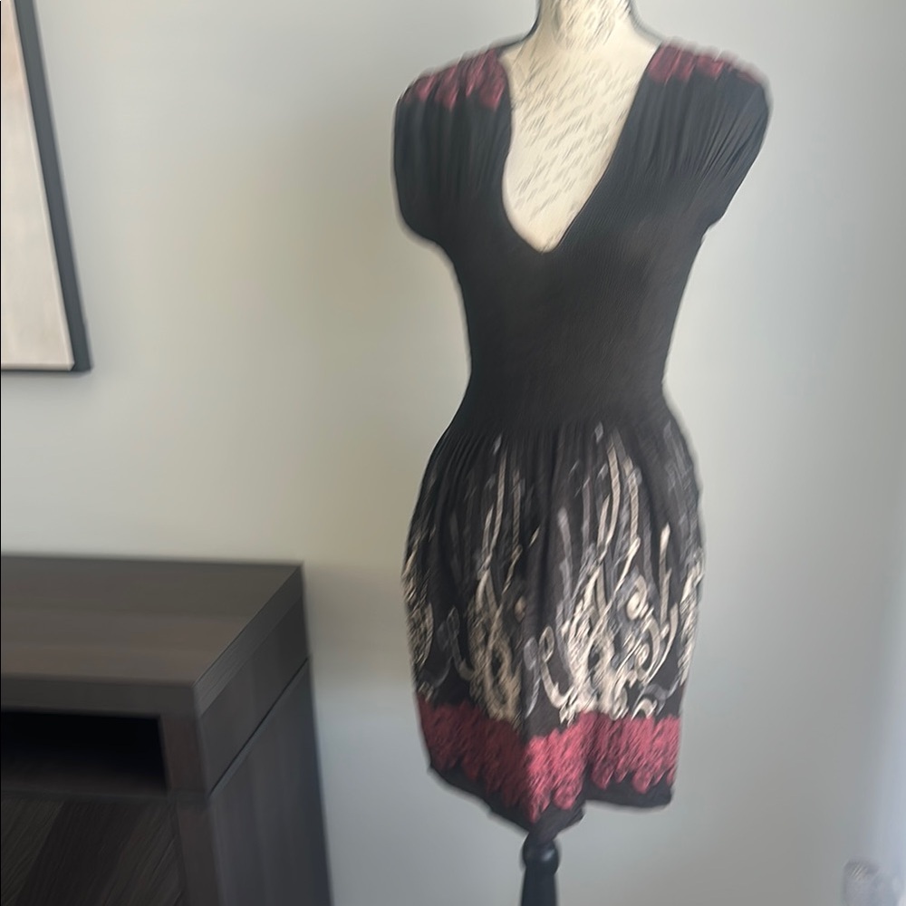 Elegant Black and Red Dress
